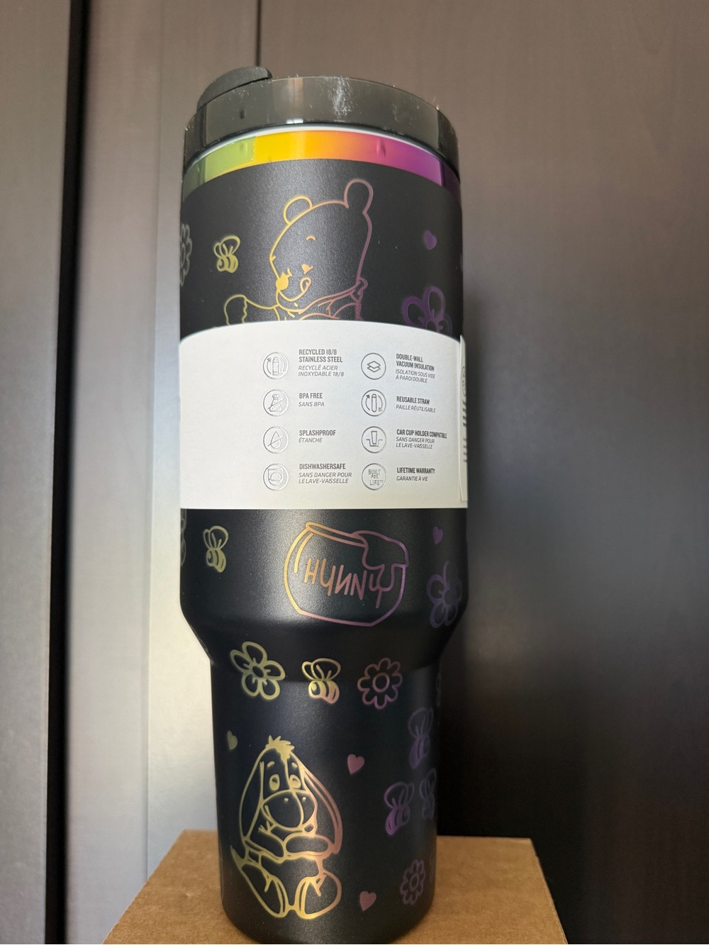 Stanley 40oz H2.0 Tumbler - Chroma Laser Etch Rainbow Pooh - Picture 2 of 16